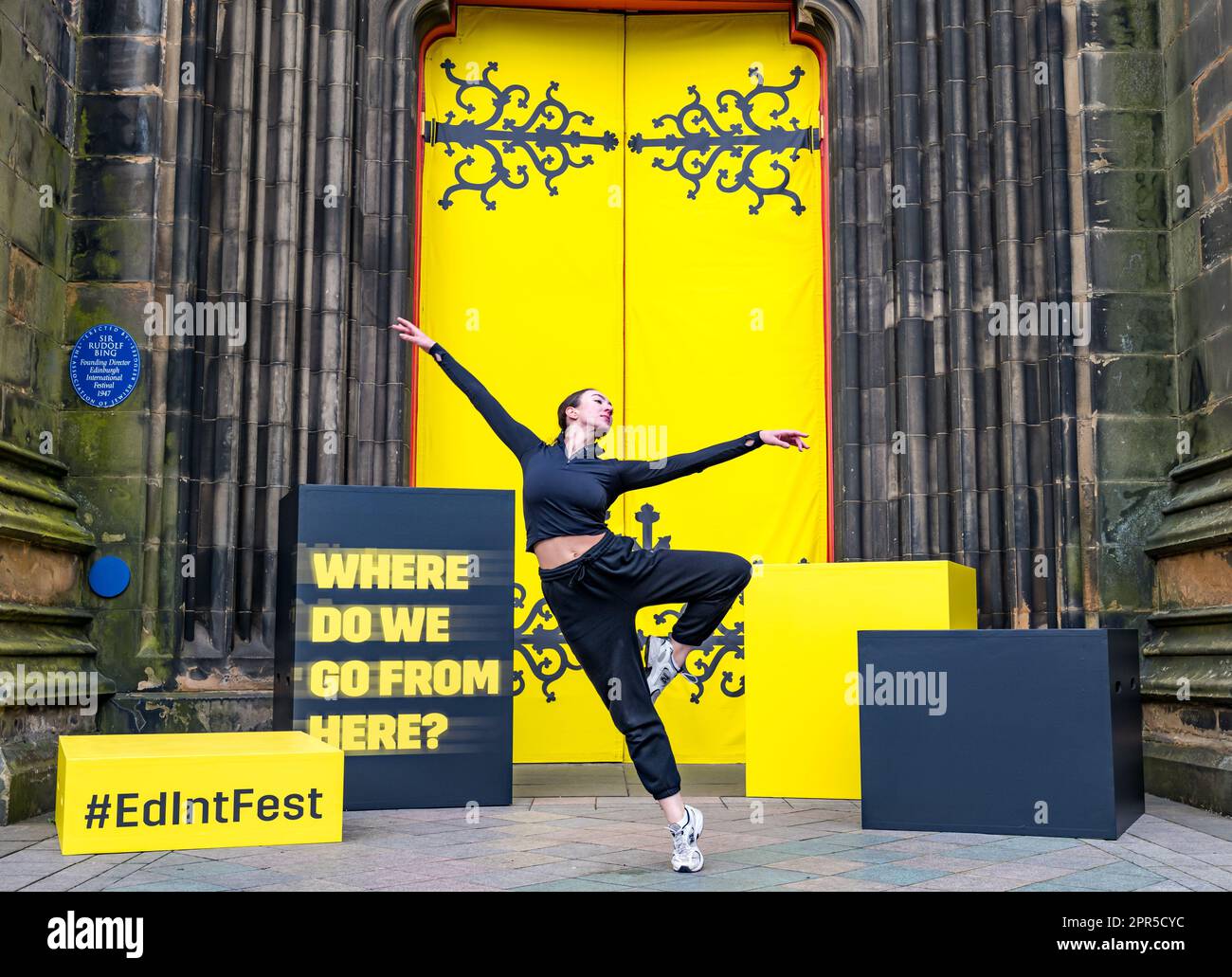 Ballerina Millie Thomas danzerà per lanciare l'Edinburgh International Festival 2023 all'Hub, Scozia, Regno Unito Foto Stock