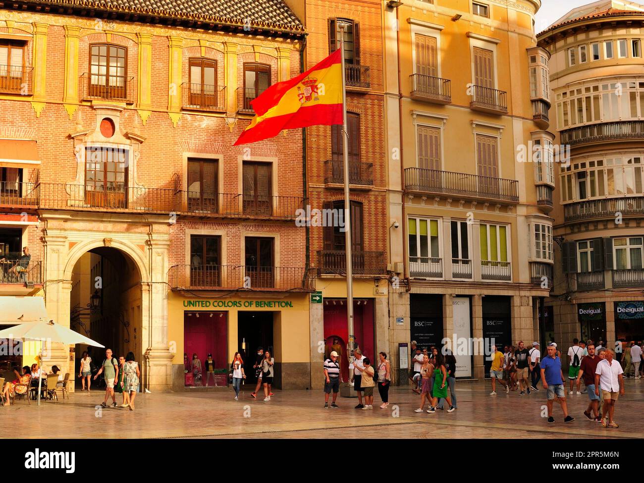 A breve distanza da Plaza De la Constitucion, Malaga, Spagna Foto Stock