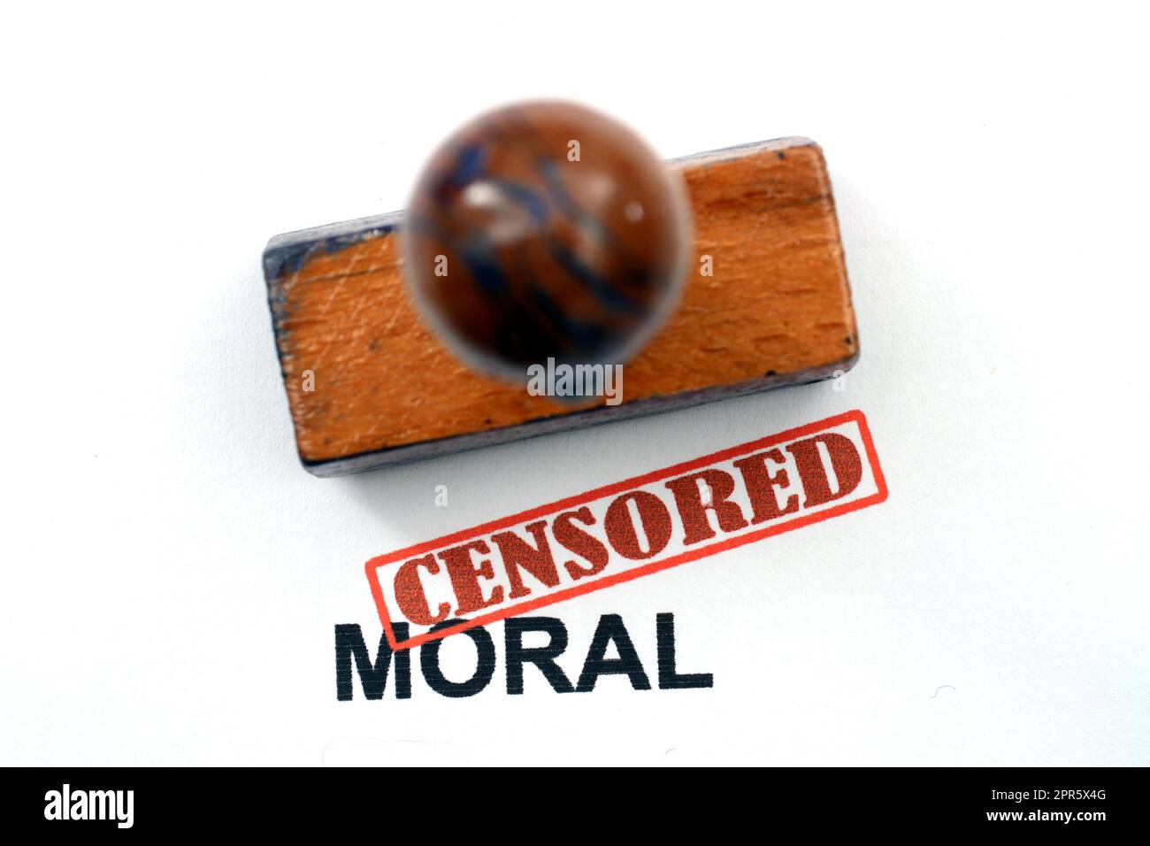 Censurato morale Foto Stock