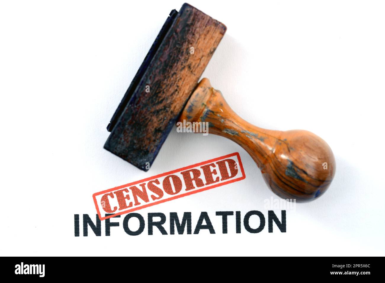 Censurato informazioni Foto Stock