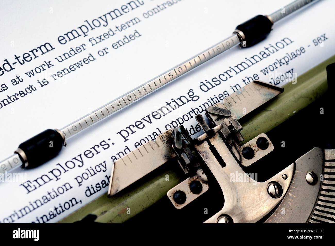 I datori di lavoro prevenire la discriminazione Foto Stock