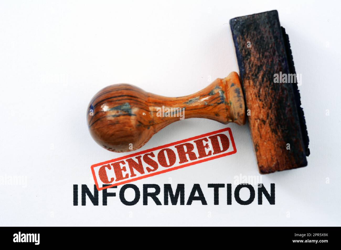 Censurato informazioni Foto Stock