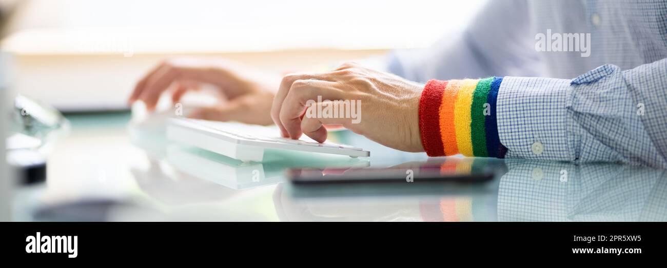 Colori LGBT Diversity inclusi Foto Stock
