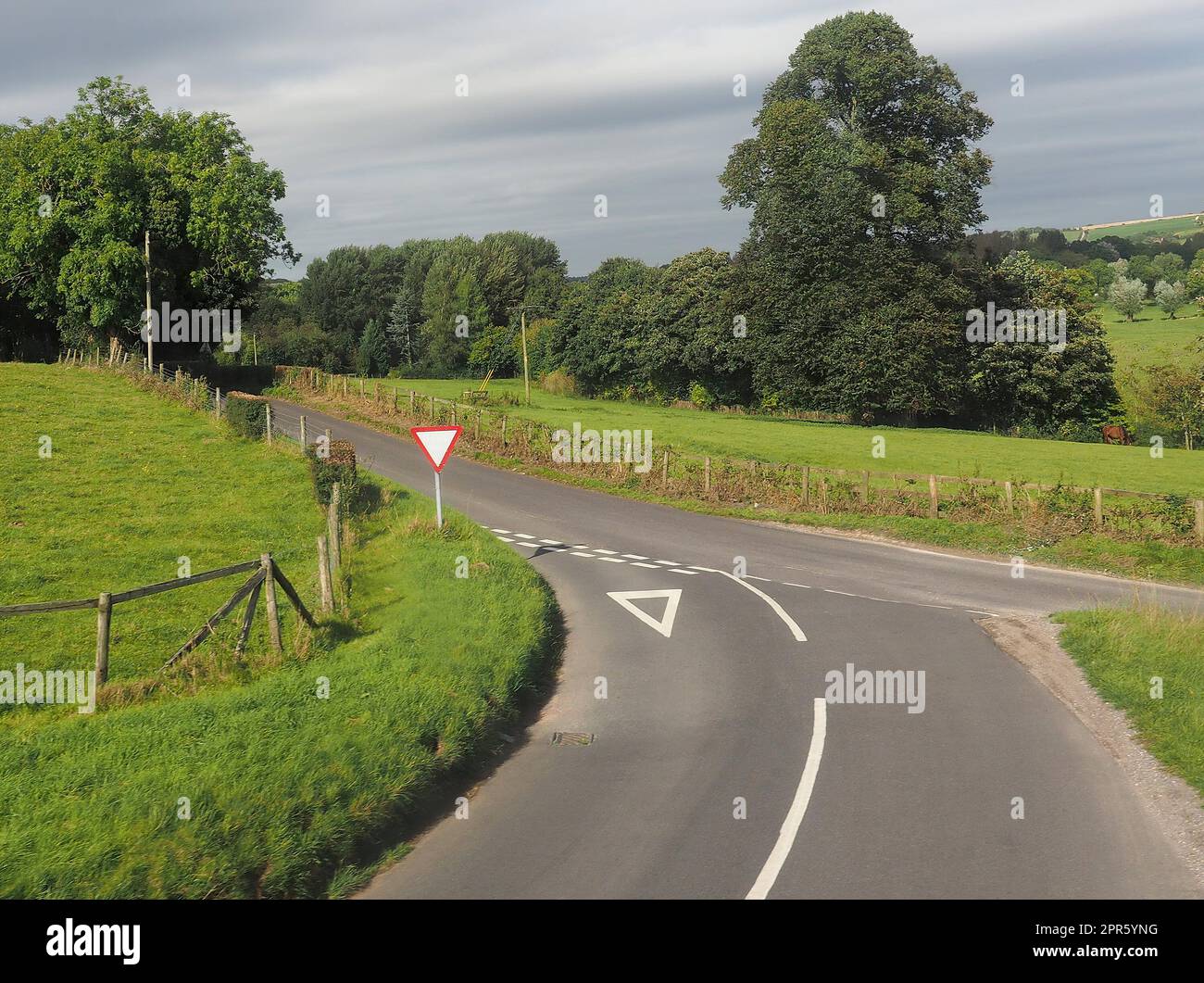 cartello di resa cedere Foto Stock