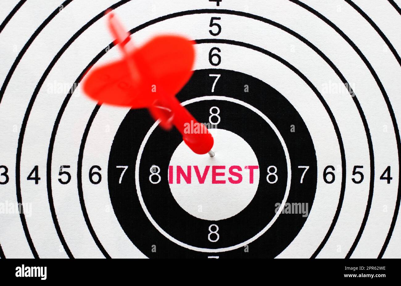 Concetto di target di investimento Foto Stock