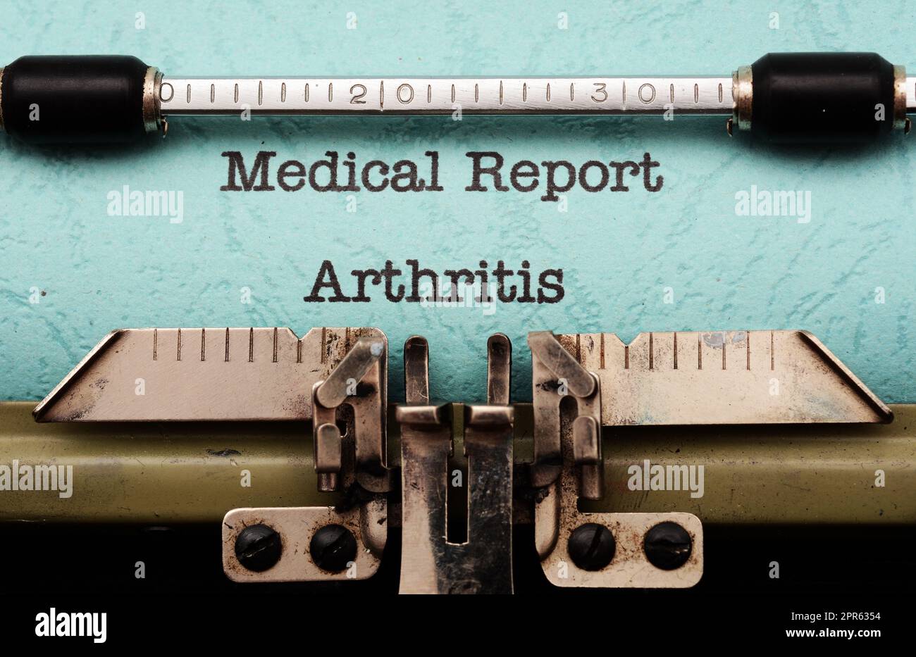Rapporto medico - Artrite Foto Stock