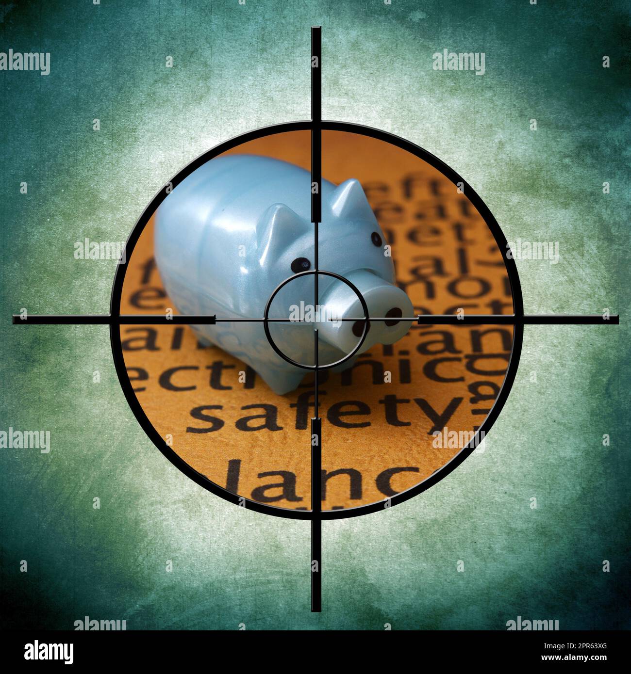 Finanziarie Obiettivo sicurezza Foto Stock