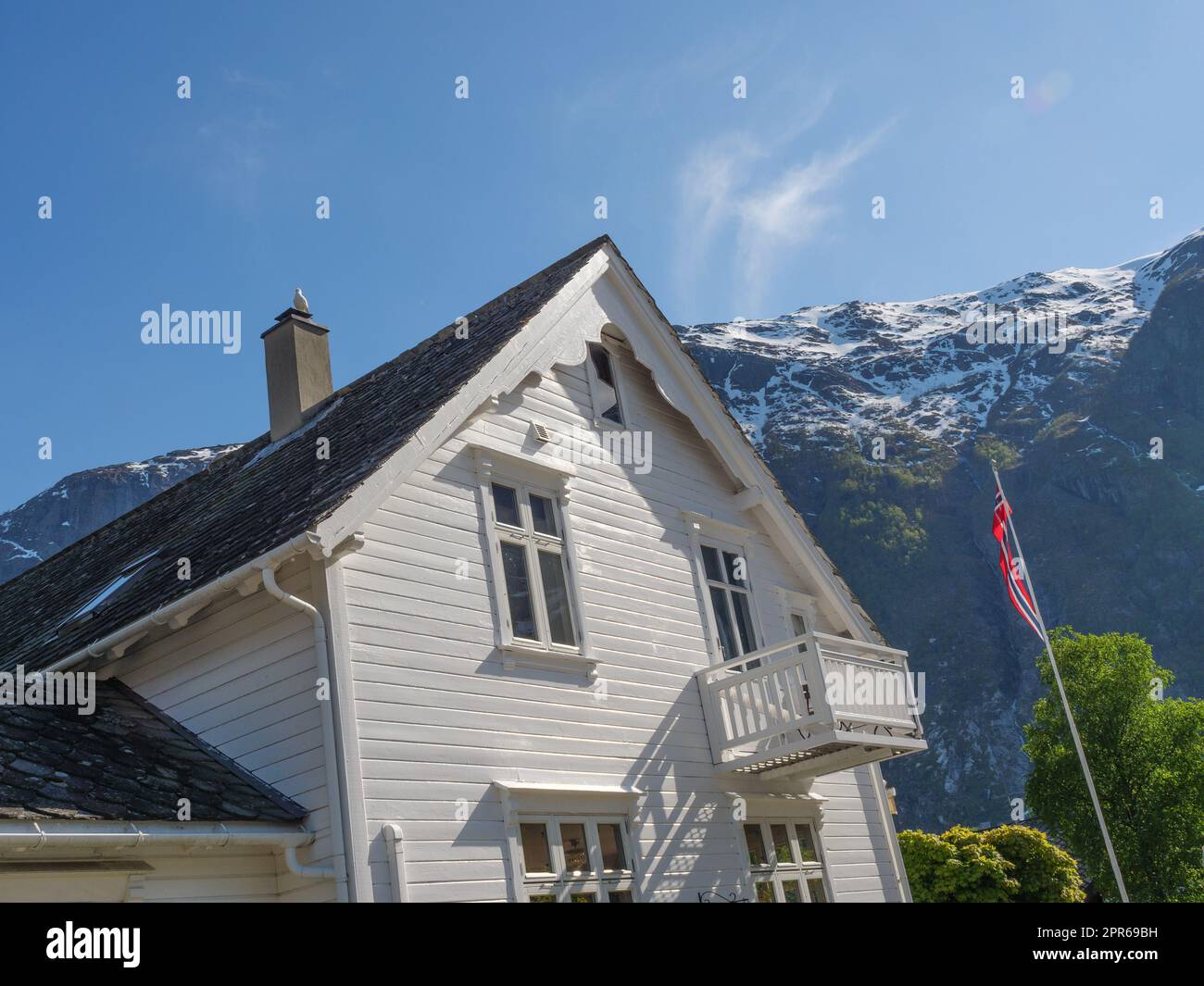 Villaggio di Eidfjord in norvegia Foto Stock