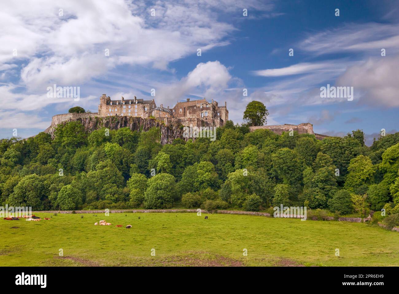 Il castello di Stirling è uno dei castelli più grandi e importanti della Scozia, Regno Unito Foto Stock