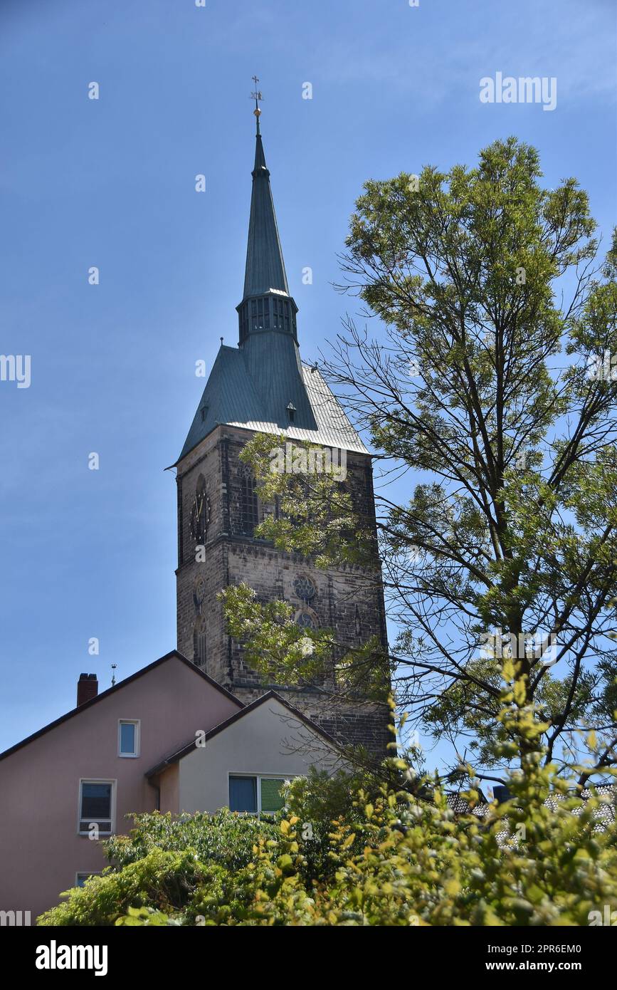 Campanile di St Chiesa di Andreas a Hildesheim Foto Stock