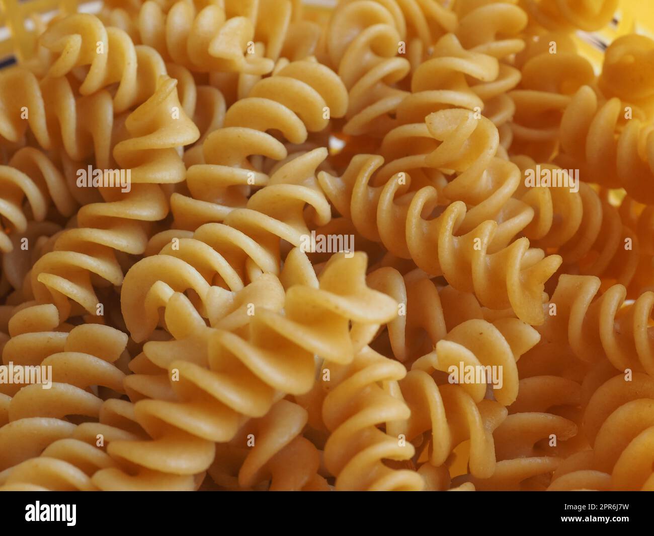 pasta fusilli integrale Foto Stock