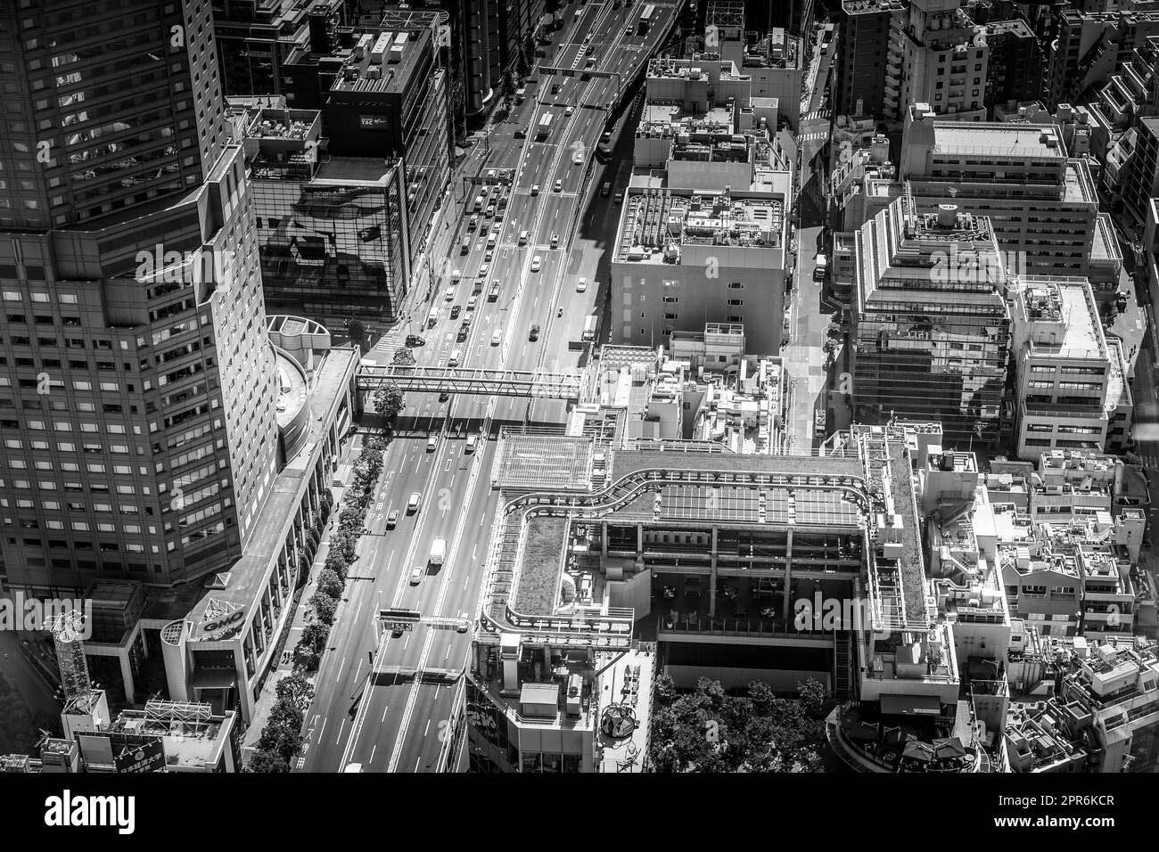 La vista dall'osservatorio Shibuya Sky Foto Stock