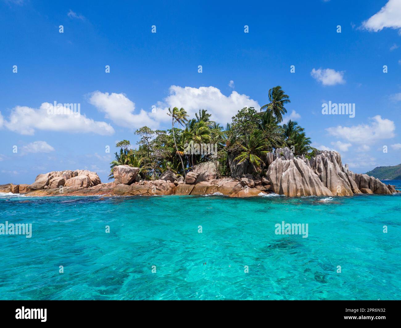 Seychelles - Praslin, famoso St Isola Pierre Foto Stock