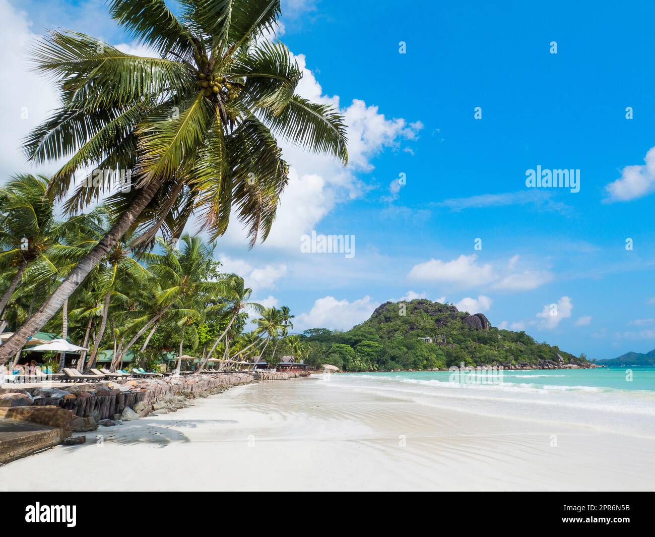 Seychelles - Praslin, Anse Volbert - Cote d'Or Foto Stock