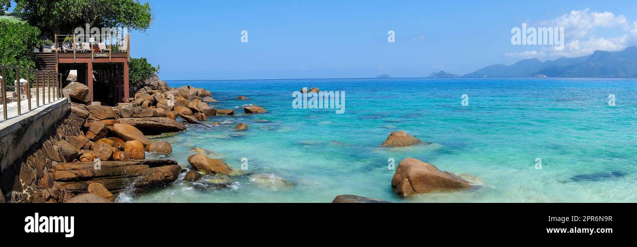 Seychelles, Mahe, Anse Soleil Foto Stock