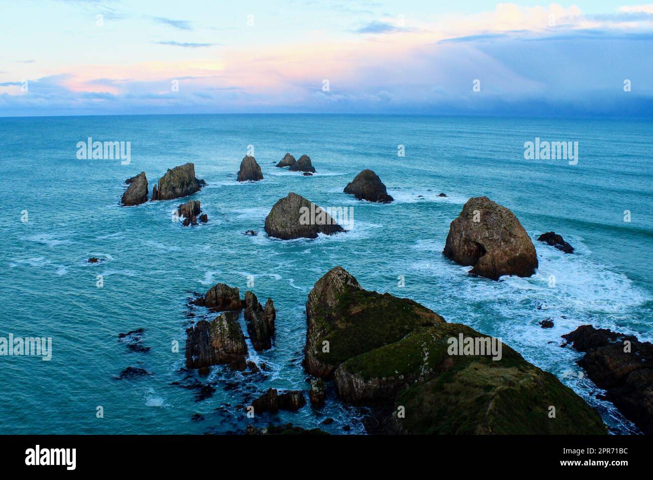 Costa Sud della Nuova Zelanda Foto Stock