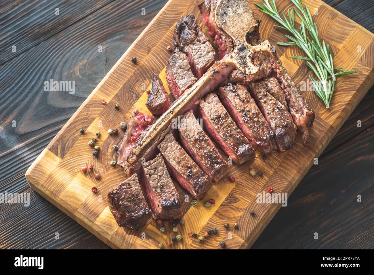 Grigliata di T-bone steak Foto Stock