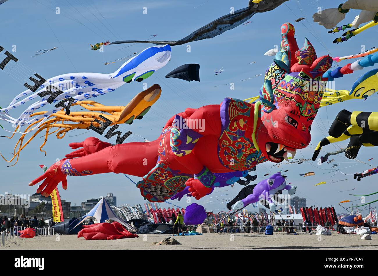 ARTEVento 2023, Festival Internazionale del Kite, Cervia, Ravenna, Italia Foto Stock