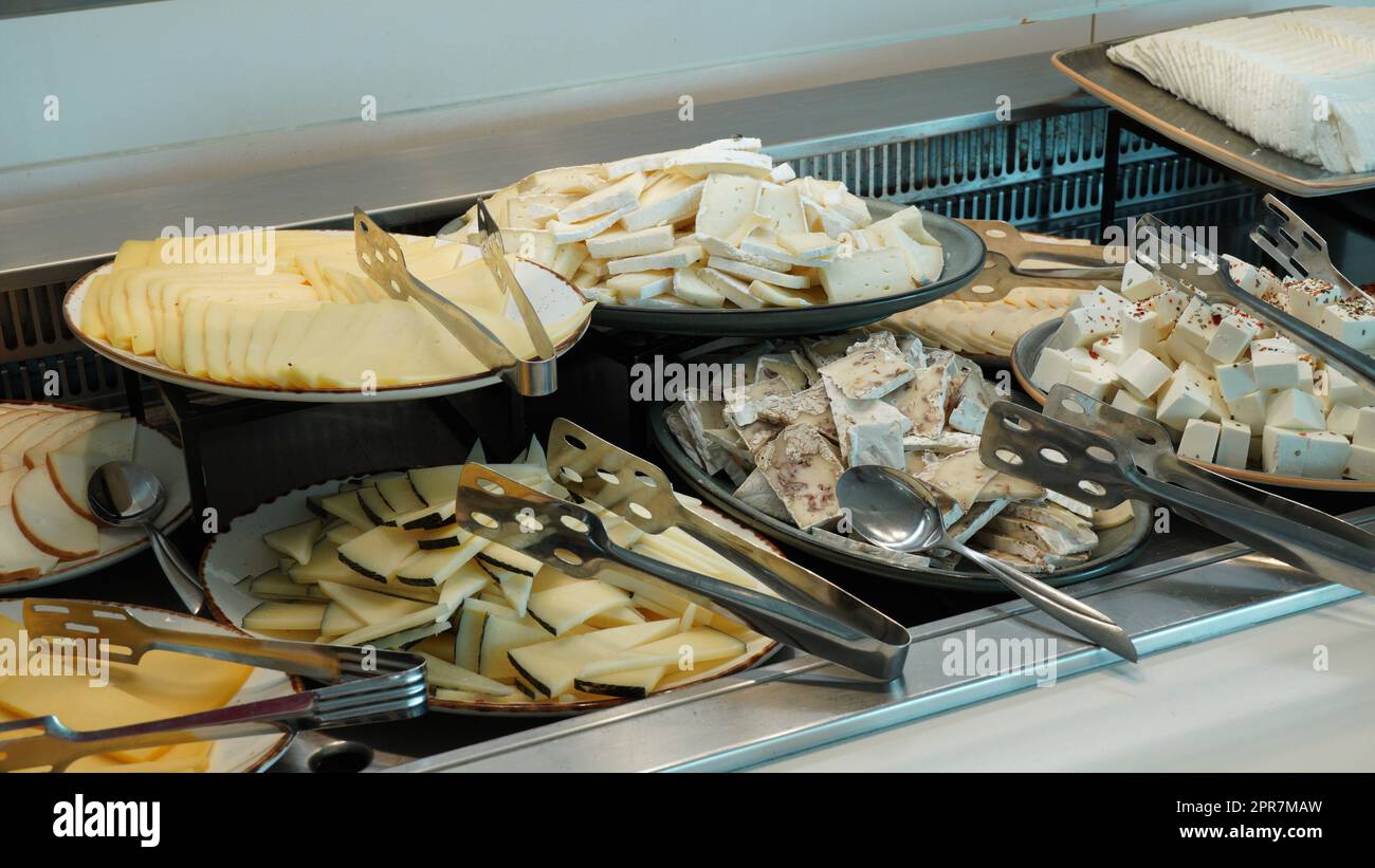 Colazione in hotel di lusso. Buffet nel ristorante dell'hotel Foto Stock