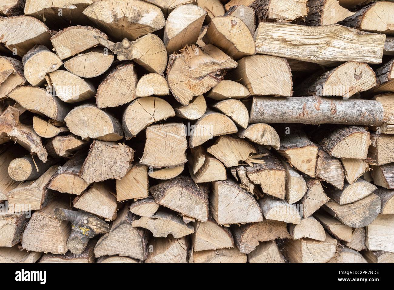 Catasta di legna da ardere Foto Stock