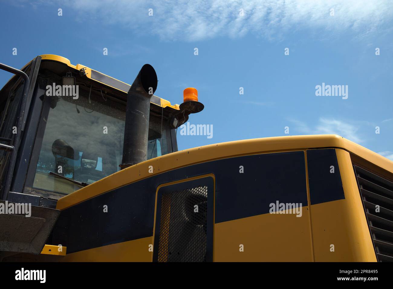 attrezzature per l'edilizia macchine per escavatori gialli, macchine per la movimentazione terra, pala grande, escavatore retroescavatore bulldozer Foto Stock