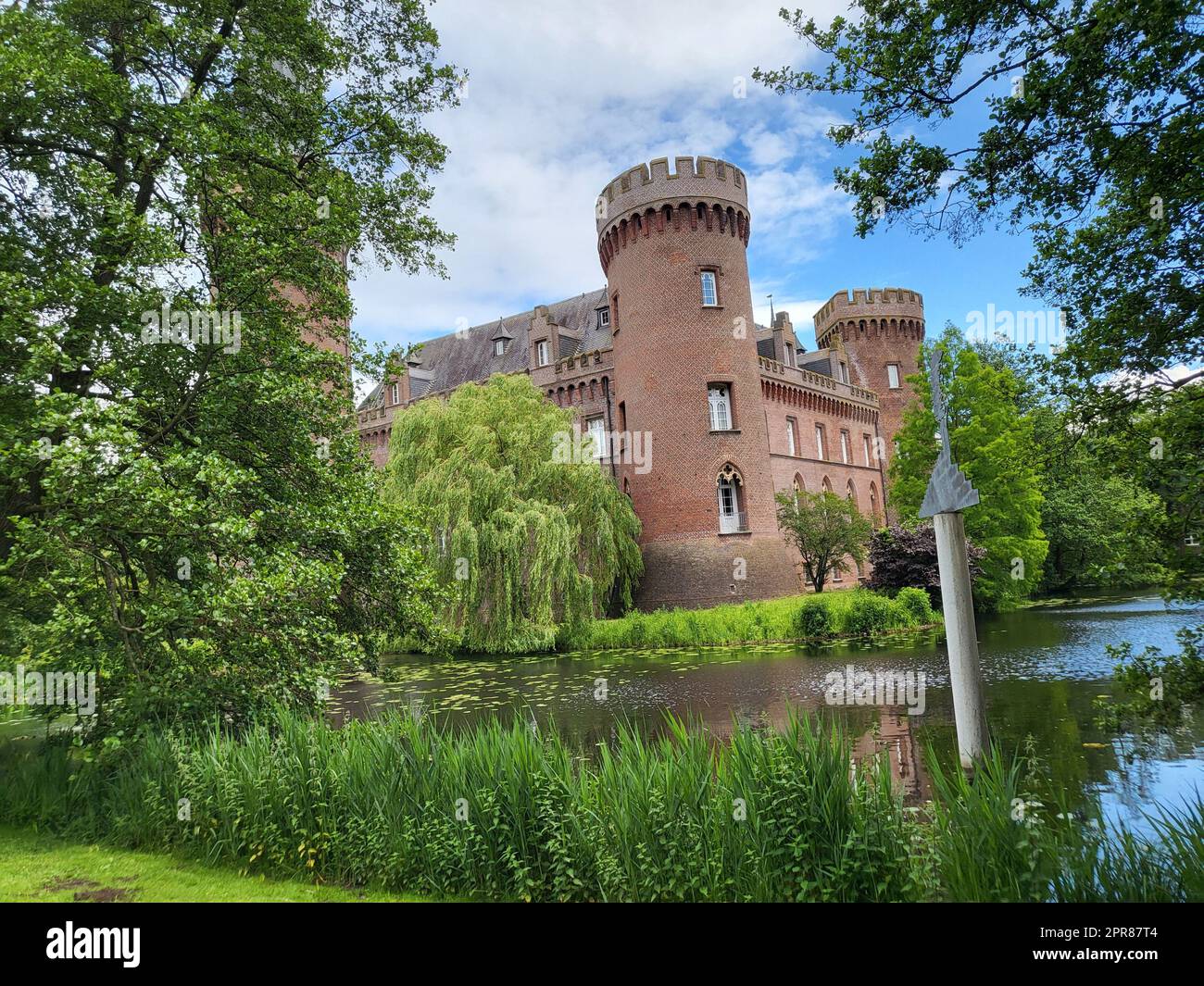 Wasserburg Moyland a Berburg-Hau, Germania. Foto Stock