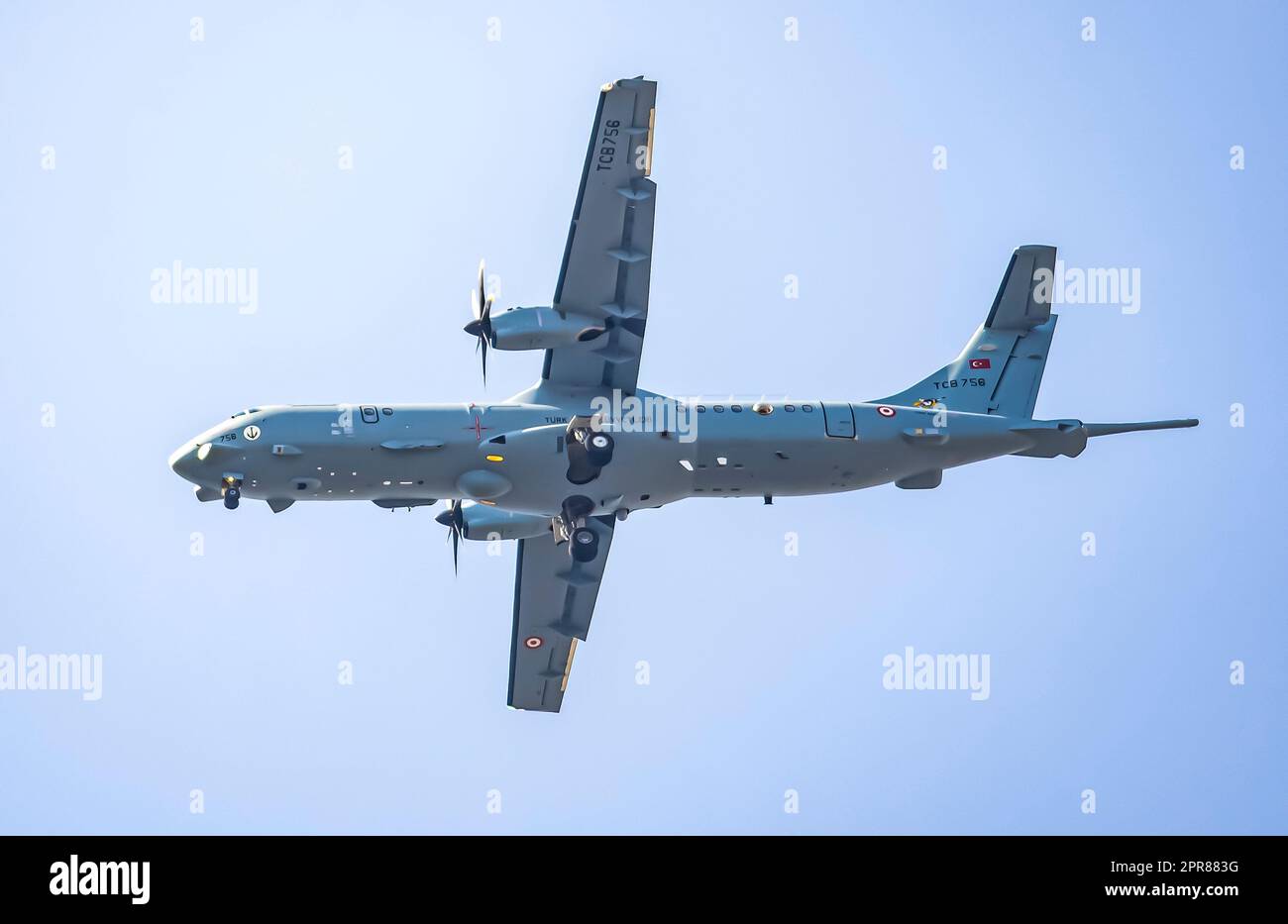 Forze navali turche MELTEM III Naval Patrol Aircraft è in pattuglia da qualche parte. L’ATR 72-600 TMPA è la versione turca dell’ATR 72ASW di Leonardo Foto Stock