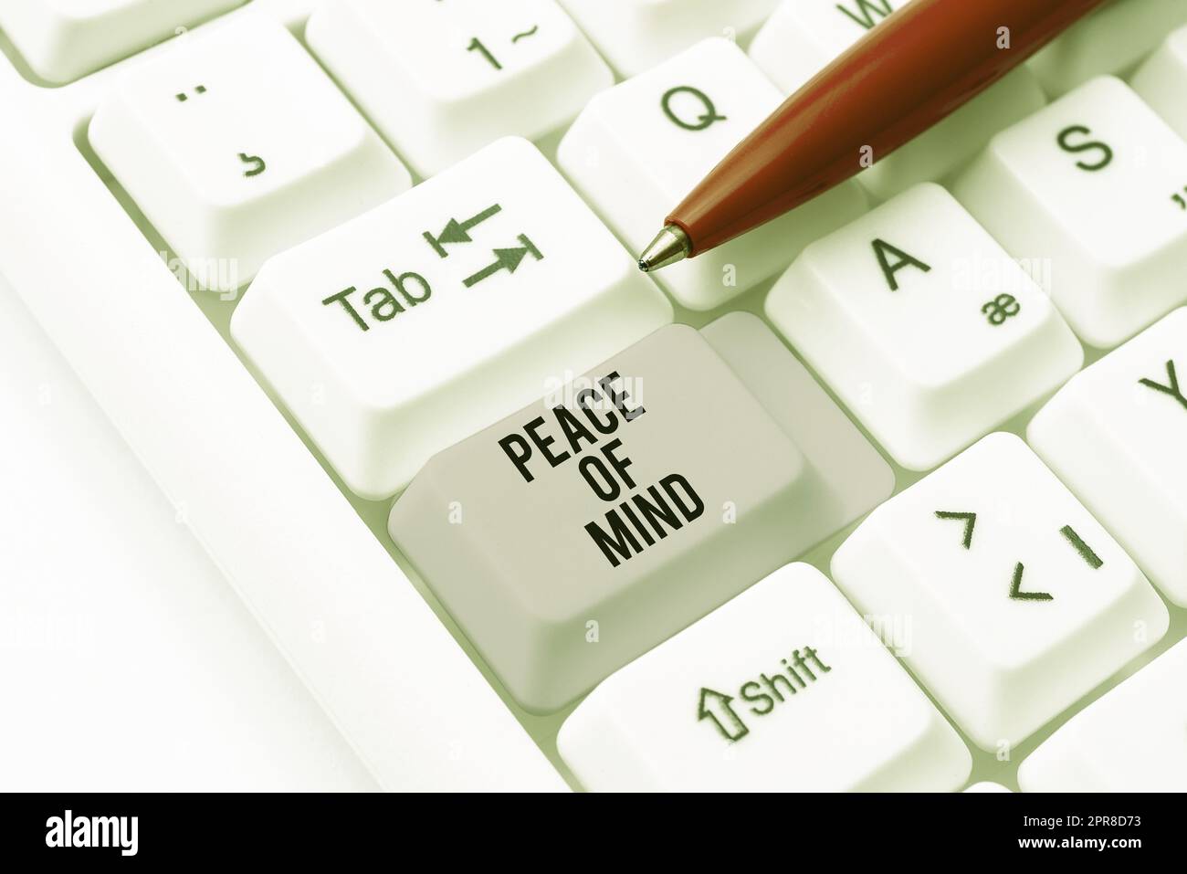 Didascalia di testo che presenta la pace della mente. Business idea di essere tranquillo felice con le cose che avete fatto e realizzare -49089 Foto Stock