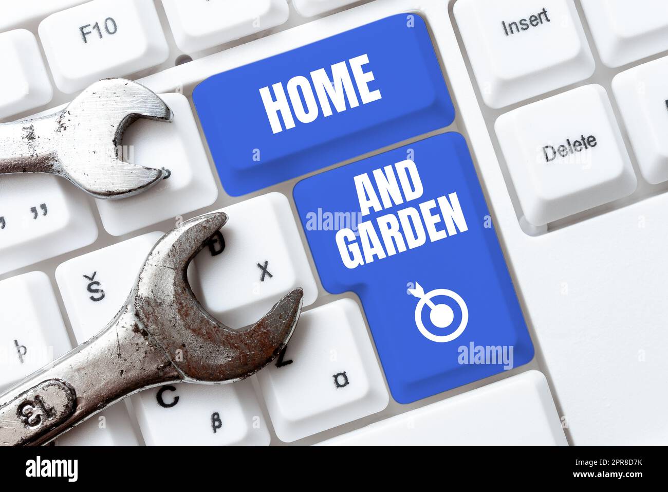 Ispirazione che mostra il cartello Home e il Giardino. Internet concetto Giardinaggio e attività della casa hobby agricoltura -48966 Foto Stock