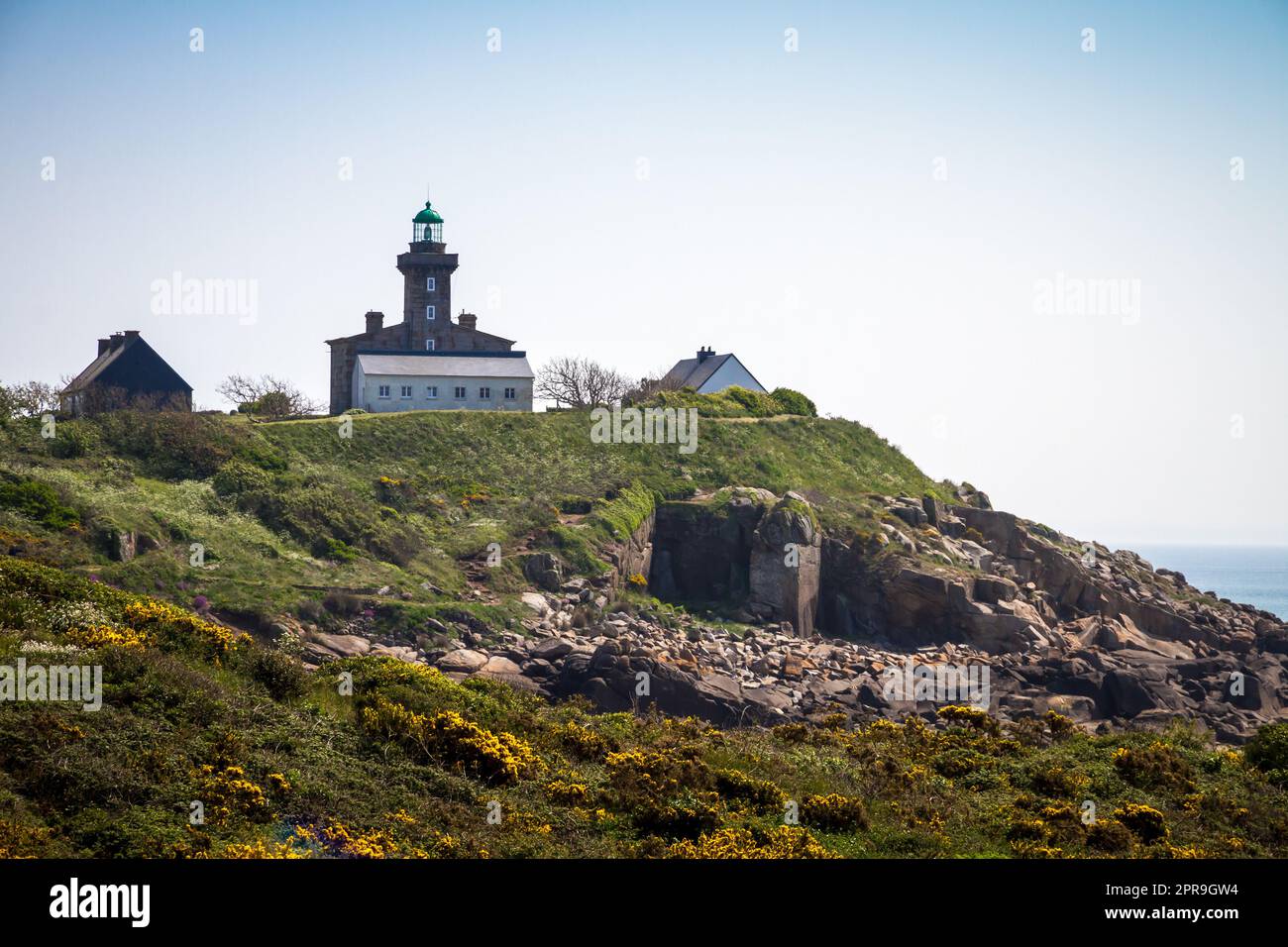 Chausey isola paesaggio in Bretagna, Francia Foto Stock