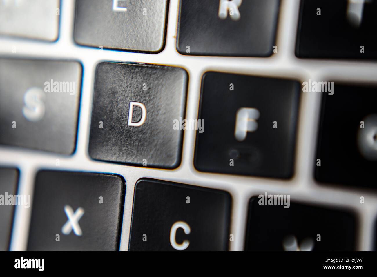 Immagine di un'elegante tastiera per computer Foto Stock