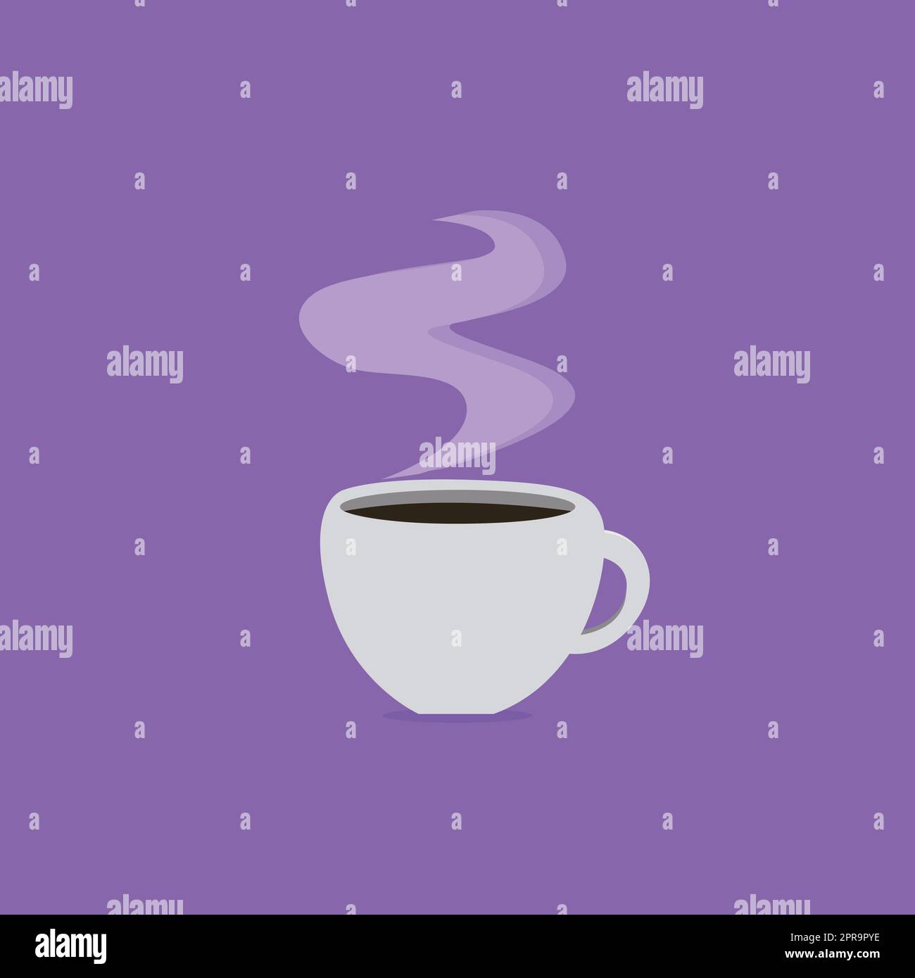 Flat design business Vector Illustrazione concetto modello testo spazio di copia per sito web di annunci esp isolato 3D isometrico. Tazza riempita di caffè o tè caldo Illustrazione Vettoriale