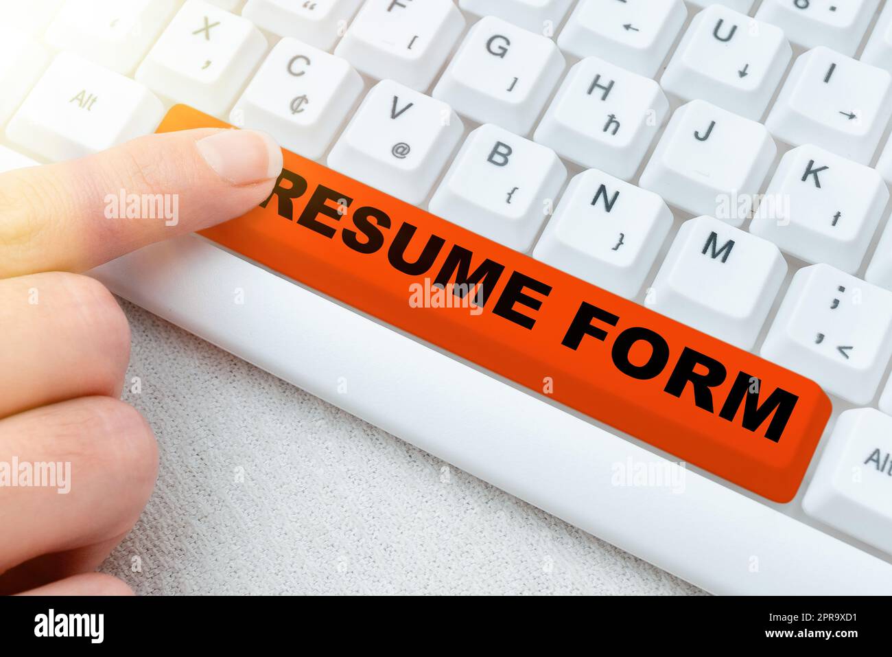 Segno di testo che mostra il modulo di ripresa. Internet Concept descrivere gli elementi di layout che appaiono nel documento scritto -48851 Foto Stock