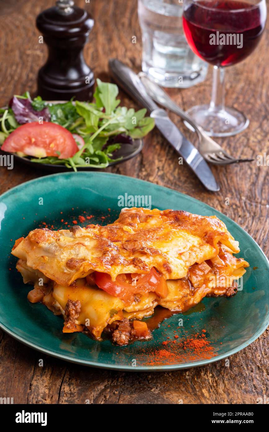 Lasagne Foto Stock