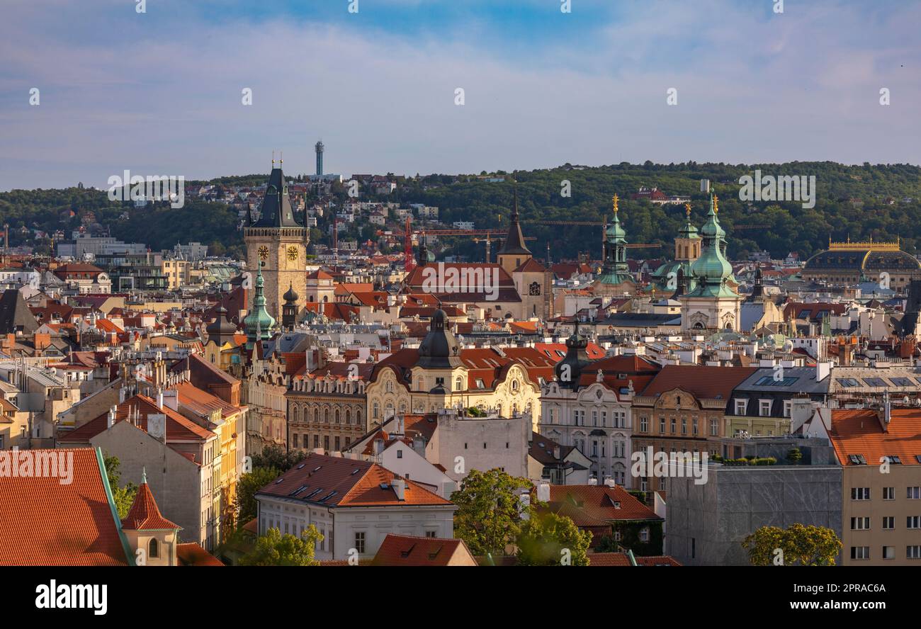 PRAGA, REPUBBLICA CECA - skyline della Città Vecchia. Foto Stock