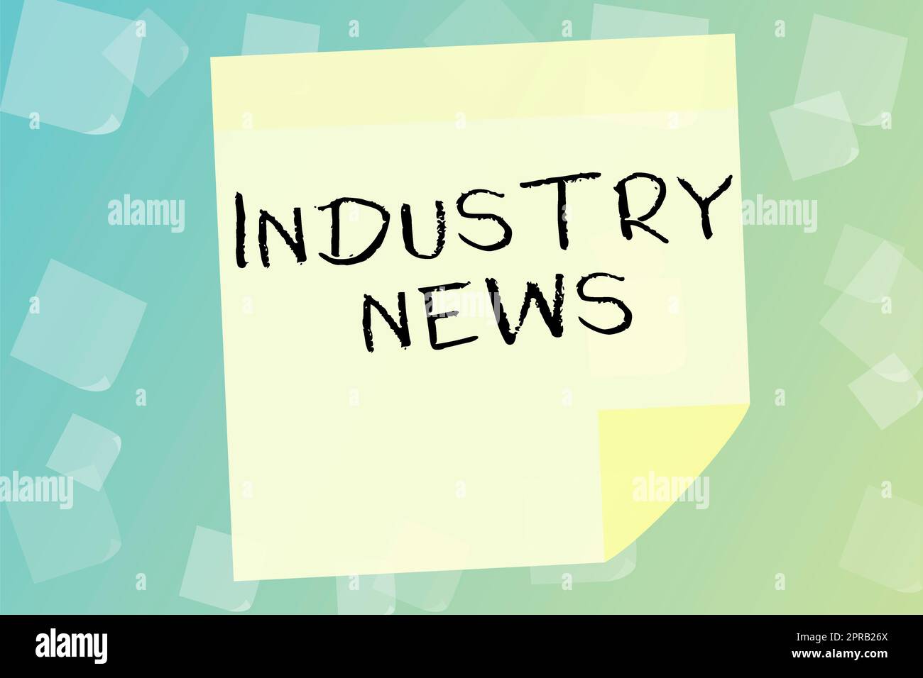 Didascalia concettuale Industry News. Word for Technical Market Report Manufacturing Trade Builder white paper che mostra progetti e strategie per il progresso. Foto Stock