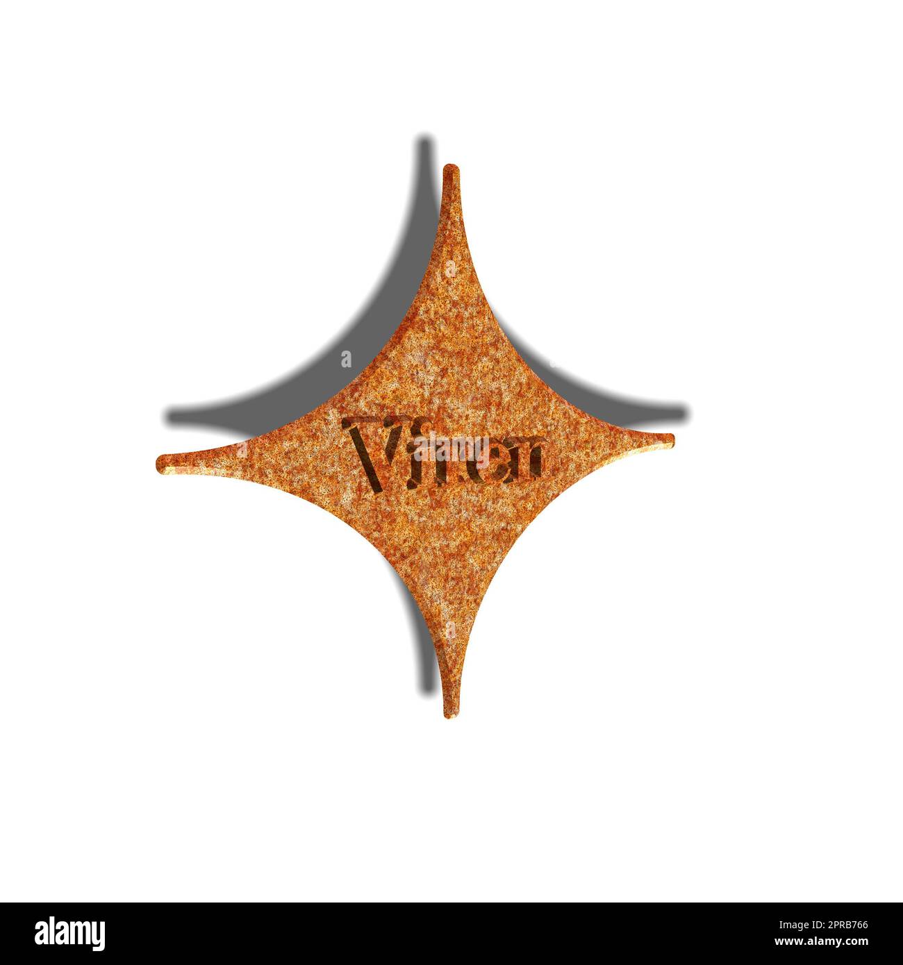 'Viren' = 'virus' - parole, lettere o testo come illustrazione 3D, rendering 3D, grafica per computer Foto Stock