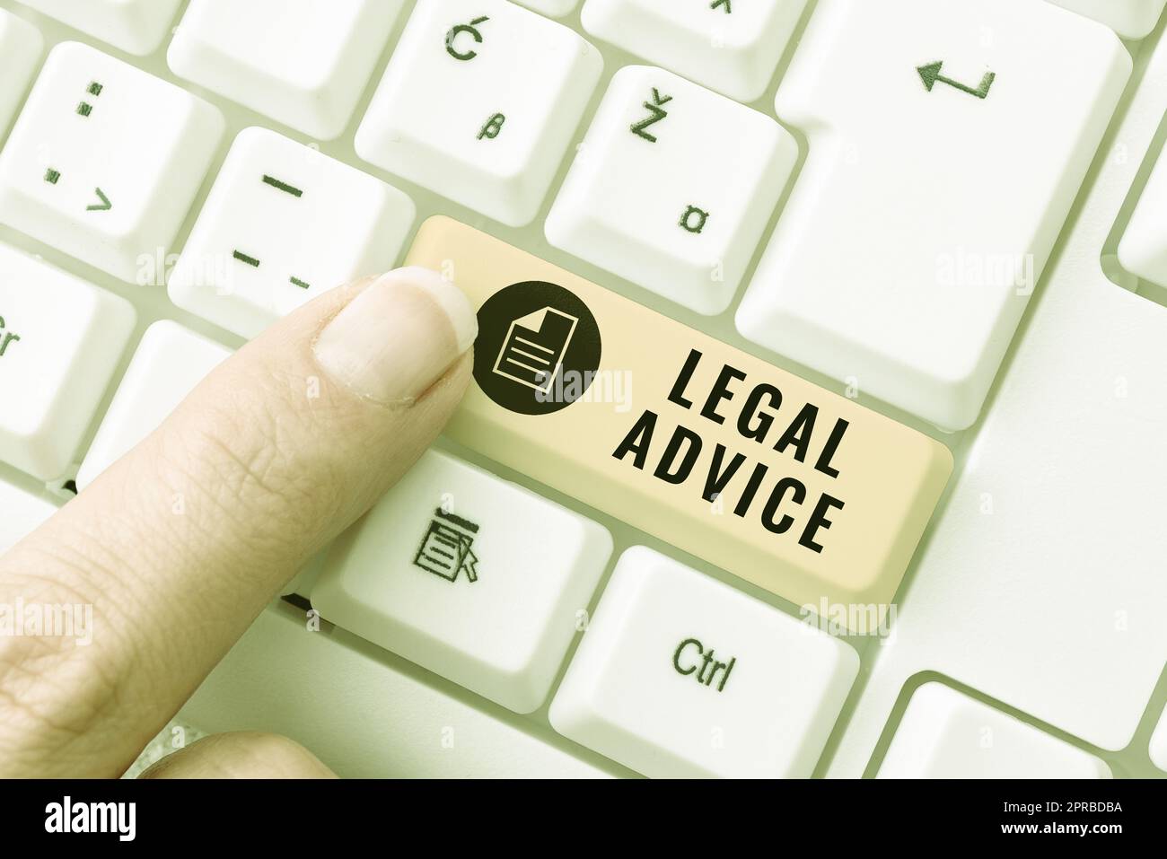 Testo scritto a mano Avviso legale. Panoramica delle attività parere dell'Avvocato sulla procedura legislativa in una particolare situazione -48785 Foto Stock