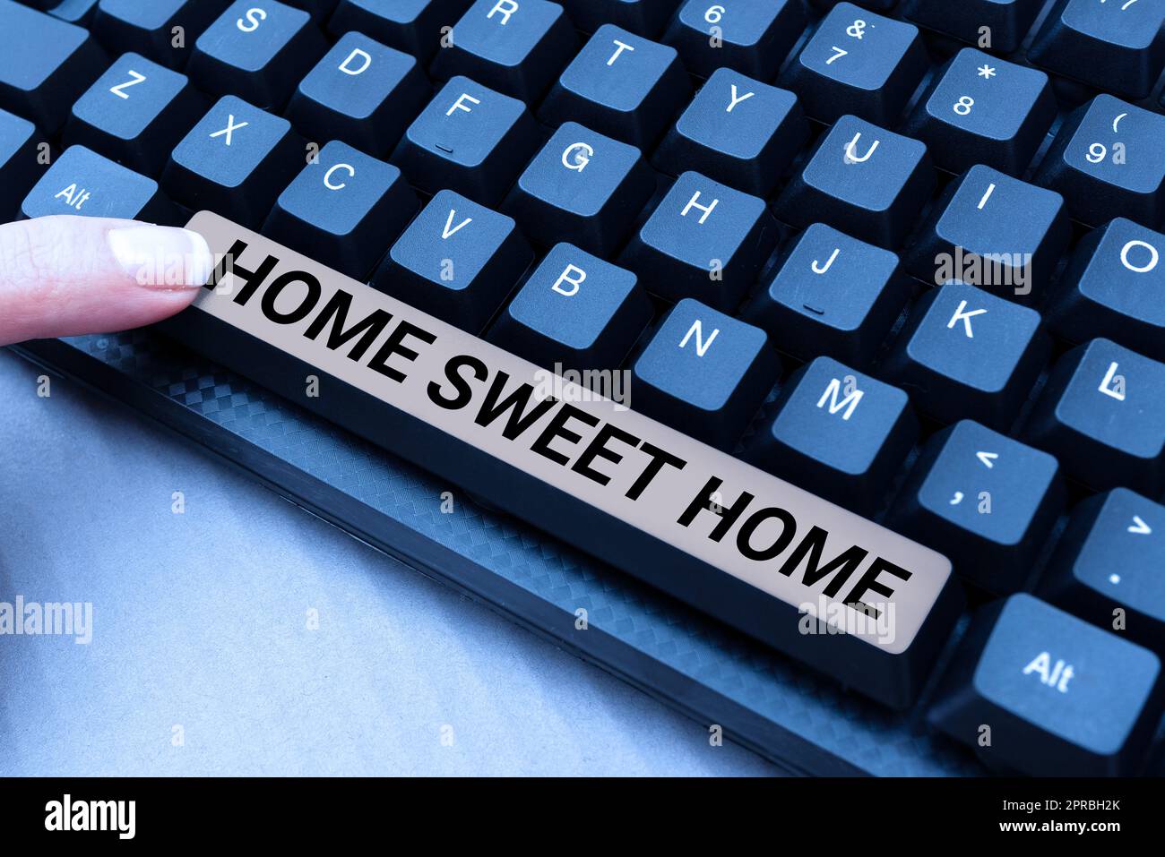 Scrittura a mano testo Casa Sweet Home. Business idea in casa finalmente confortevole sensazione rilassato Family Time -48596 Foto Stock