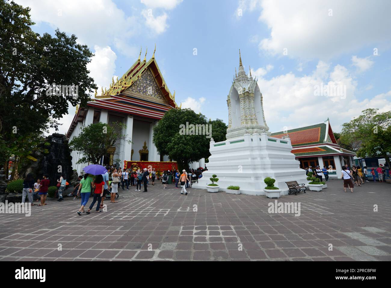 Wat Pho tempio a Bangkok, in Thailandia. Foto Stock