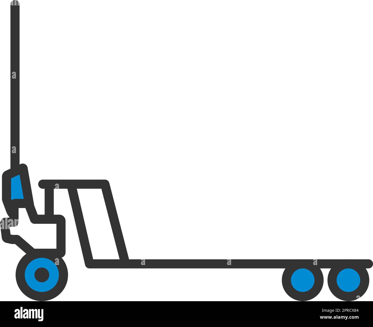 Icona del martinetto idraulico per carrello Illustrazione Vettoriale