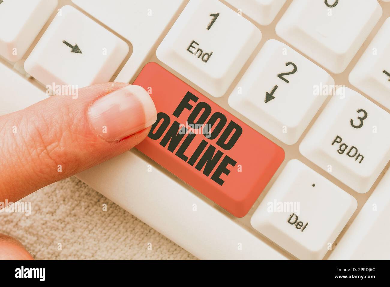 Didascalia concettuale Food Online. Concetto di business chiedere qualcosa da mangiare utilizzando l'app per telefono o il sito Web -49056 Foto Stock