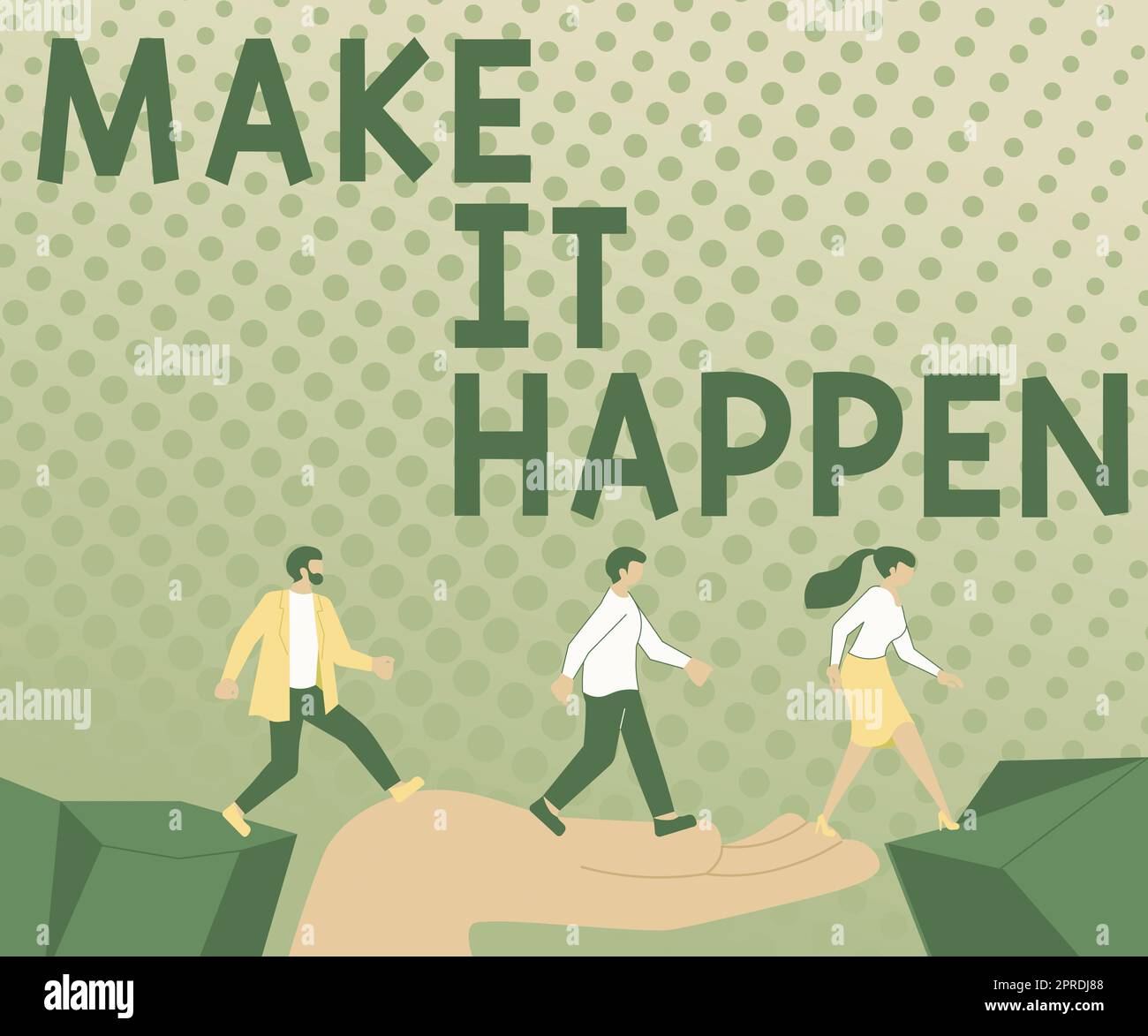 Il testo della scrittura a mano lo rende possibile. L'idea aziendale fa le cose in modo che i vostri obiettivi possano essere raggiunti motivando i colleghi condividendo i pensieri insieme a bolle vocali e vari tipi Di Argomenti Foto Stock