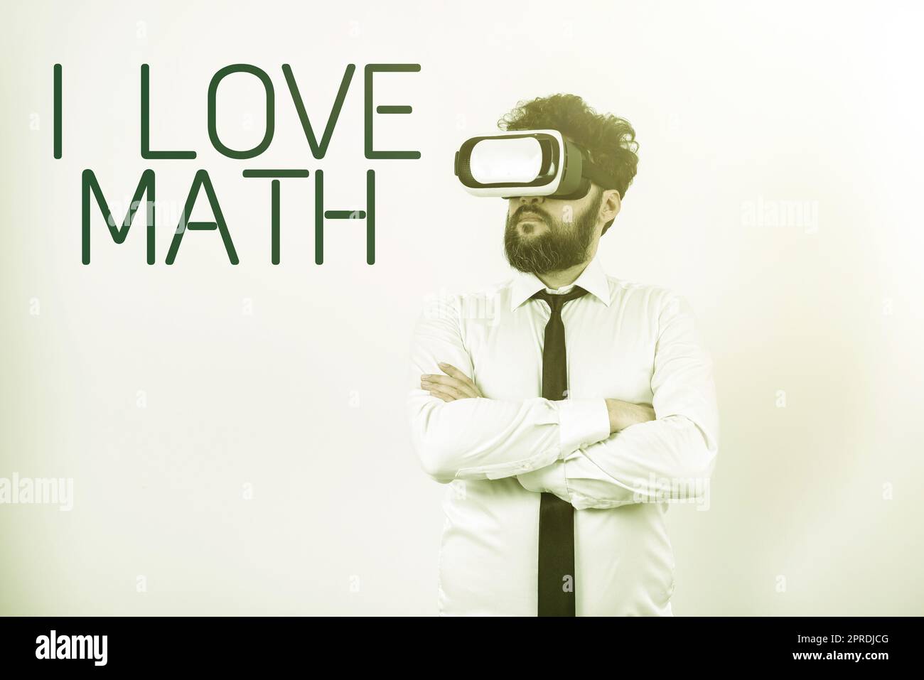 Segno di scrittura della mano i Love Math. Business approccio a come molto facendo calcoli matematici numero geek persona Foto Stock