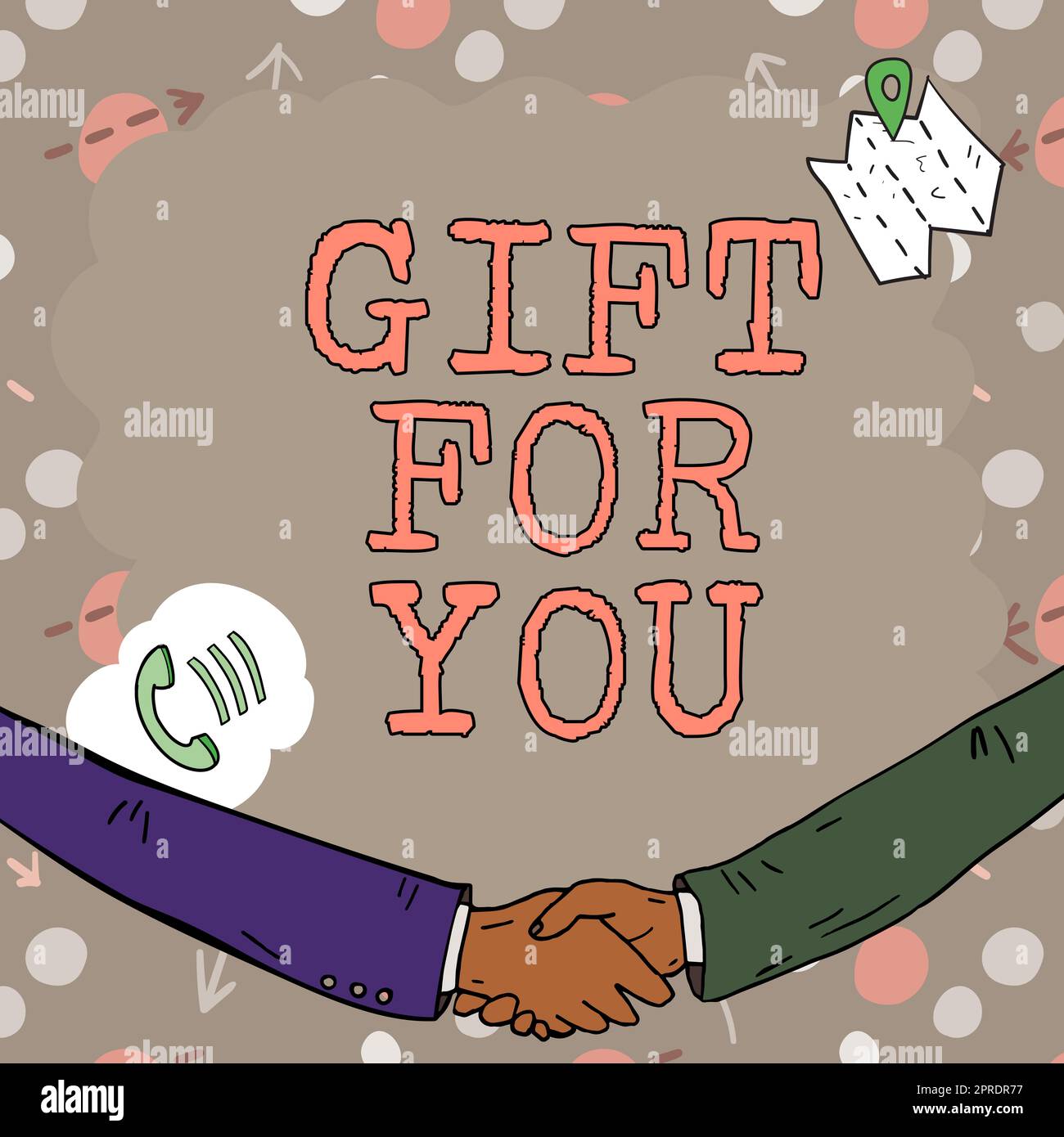 Regalo per l'esposizione concettuale. Foto concettuale per ricevere un regalo a sorpresa occasione speciale apprezzamento cornice vuota decorata con simboli di comunicazione rappresentano un incontro di lavoro Foto Stock