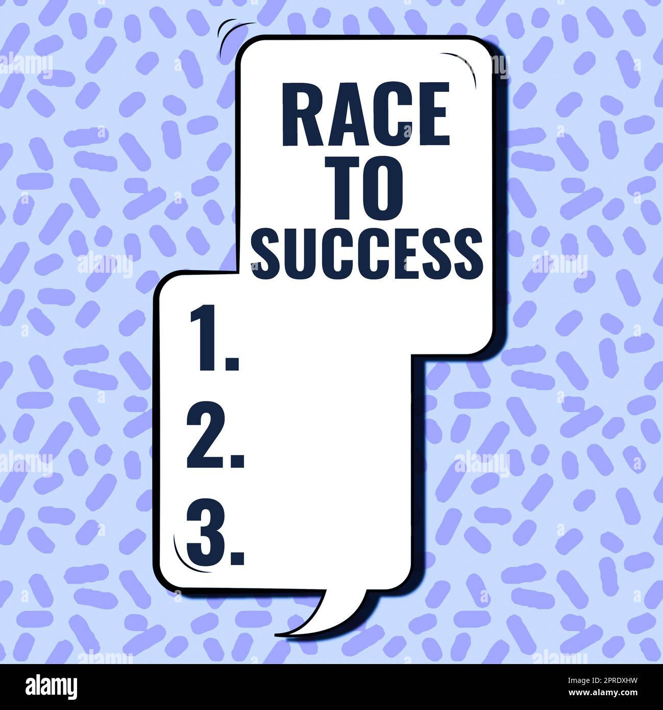 Testo che mostra ispirazione Race to Success. Parola scritta sulla concorrenza per un buon sviluppo commerciale di successo Foto Stock