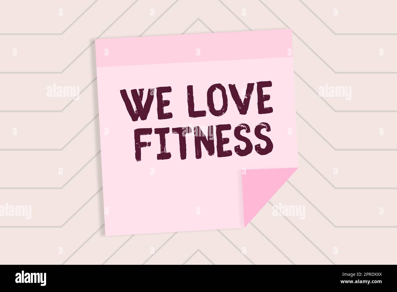 Esposizione concettuale amiamo il Fitness. Business approccio avere affetto per lo sport esercizi buona dieta sana Foto Stock