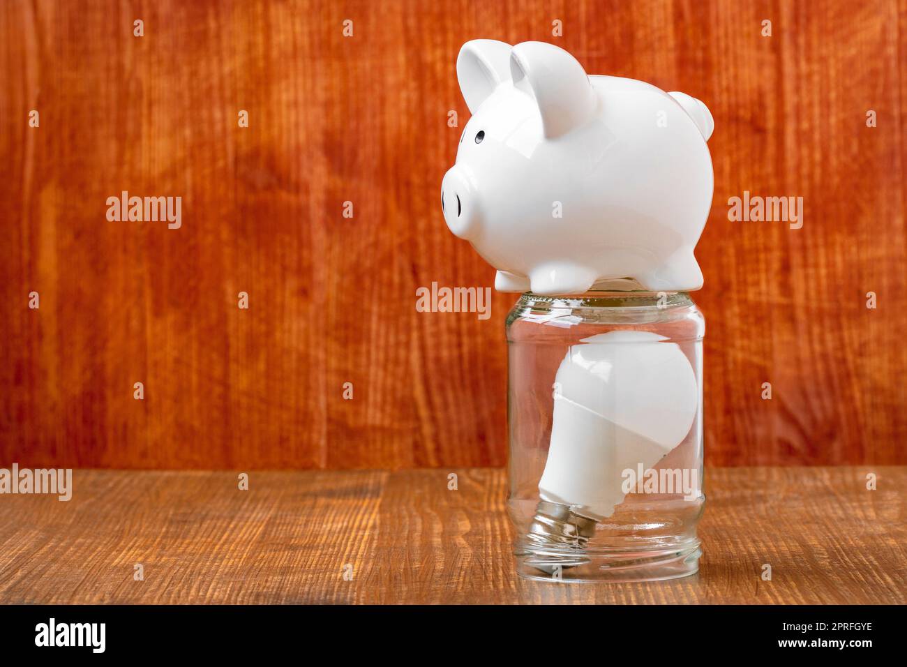 Concetto di risparmio energetico Foto Stock