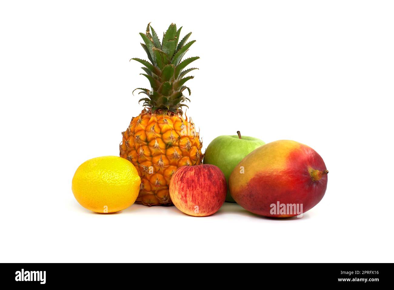 Assortimento di frutta fresca e sana Foto Stock