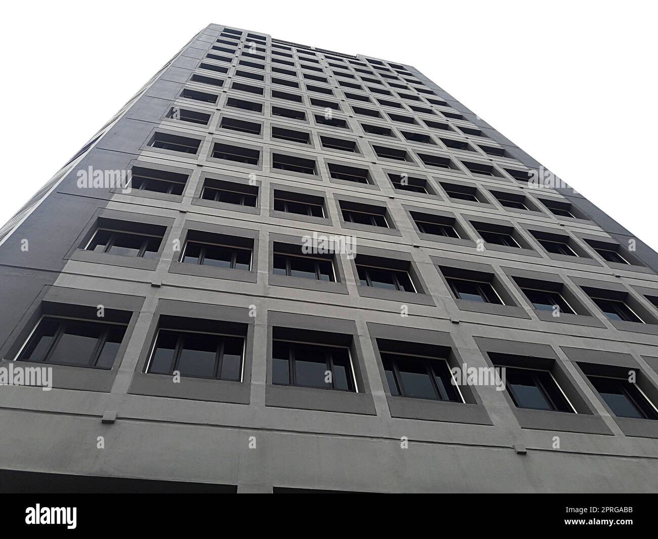 Edificio aziendale a Bangkok. Thailandia isolata su sfondo bianco Foto Stock
